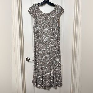 THEIA Sequined After 5 Dress